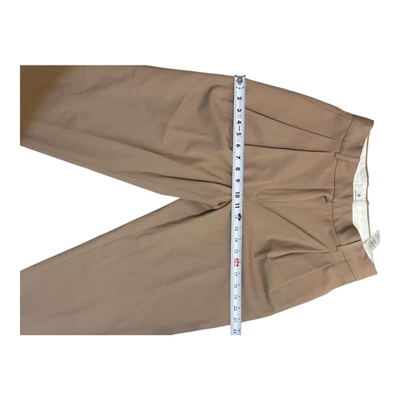 Babaton wool pleated neutral tapered pant. Sz 8 - Picture 7 of 16